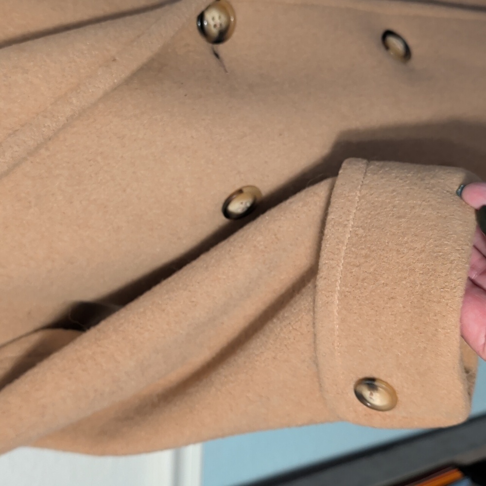 Stunning Coat! Elegant Tan Camel Women's Long Outercoat - Royal, Vintage Piece ! - Picture 11 of 16